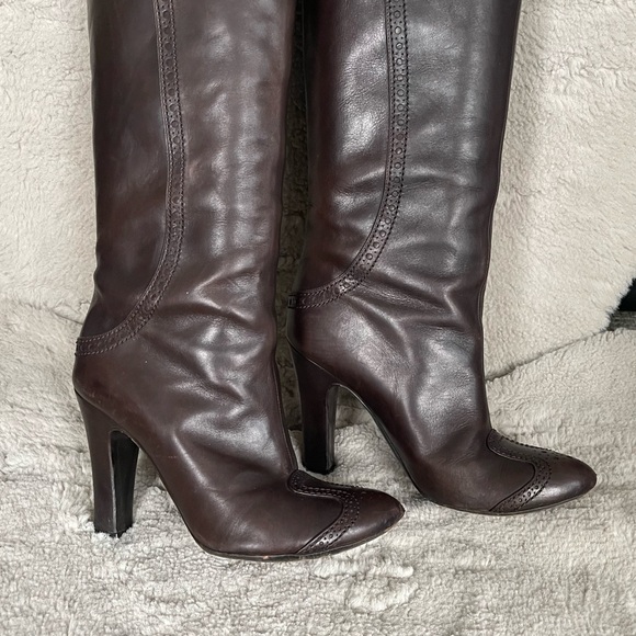 Bottega Veneta Lambskin Leather Knee High Boots - Picture 11 of 14